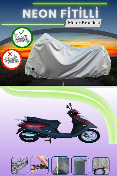 Cemku Shine حقيبة خلفية رمادية اللون ومتوافقة مع قماش نيون فيتيل موتولوكس CEO...