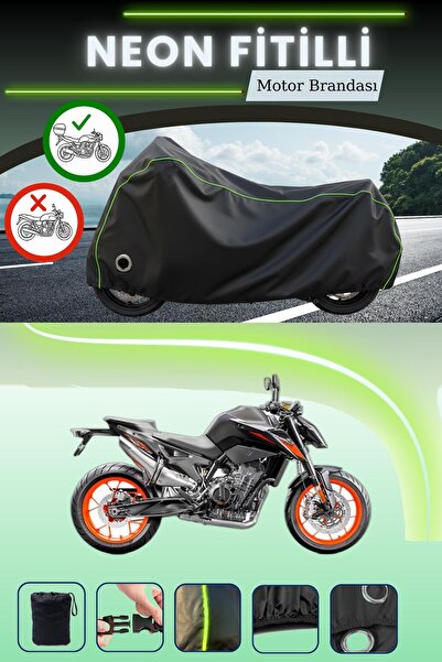 Cemku Shine حقيبة خلفية سوداء وقفل متوافقان مع قماش نيون متوافق مع دراجة KTM ...