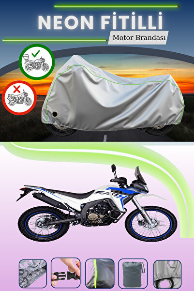 Cemku Shine حقيبة خلفية رمادية اللون ومتوافقة مع قماش نيون فايتل فوج 300 رالي...