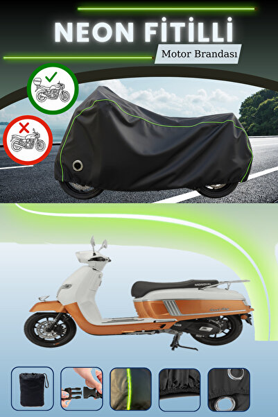 Cemku Shine حقيبة خلفية سوداء وقماش نيون متوافق مع قفل مونديال 125 رود بوي مت...