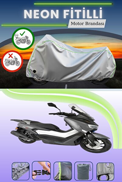 Cemku Shine حقيبة خلفية رمادية اللون ومتوافقة مع قماش نيون فليت أورا ZRX 200 ...