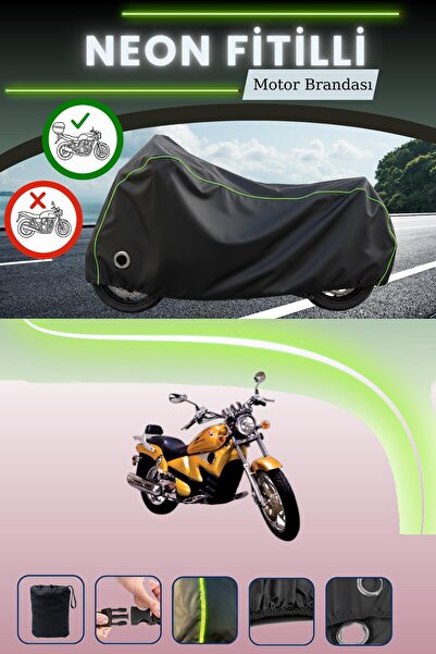 Cemku Shine Black Rear Bag and Lock Compatible Neon Corded Dorado Poseidon Co...