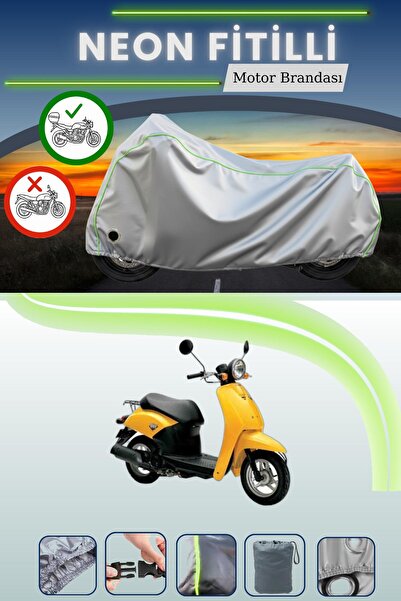 Cemku Shine حقيبة خلفية رمادية اللون ومتوافقة مع قماش نيون فايتي هوندا توداي ...