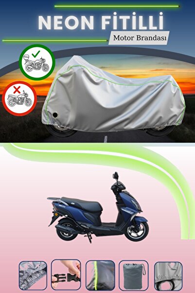 Cemku Shine حقيبة خلفية رمادية اللون ومتوافقة مع قماش نيون فايتي أباتشي جوي 1...