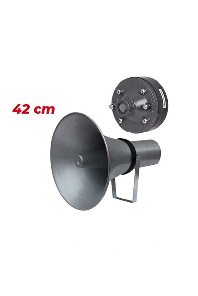 Turkuaz 47cm Dış Mekan Cami Okul Tipi Metal Horn Kovan Hoparlör Ses Sistemi v...