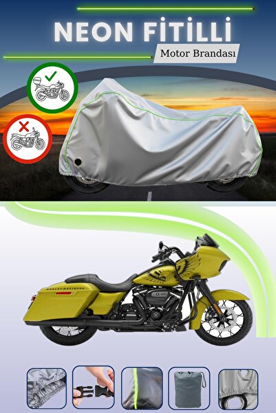 Cemku Shine حقيبة خلفية رمادية اللون ومتوافقة مع قماش نيون متوافق مع دراجة نا...