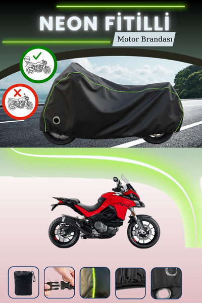 Cemku Shine حقيبة خلفية وقفل باللون الأسود النيون قماش مجدّل متوافقة مع دراجة...