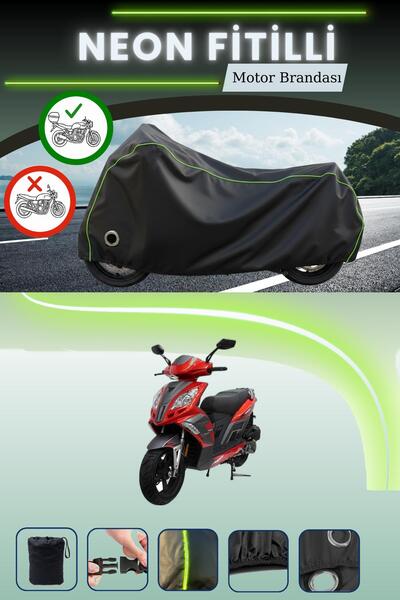 Cemku Shine حقيبة خلفية سوداء وقماش محرك متوافق مع قفل نيون فيتيلي مونديال 15...