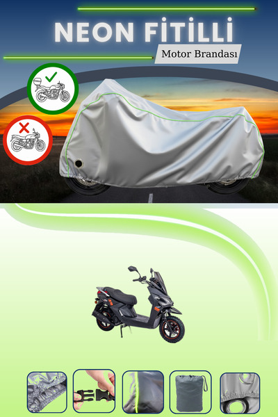 Cemku Shine حقيبة خلفية رمادية اللون ومتوافقة مع قماش نيون فايتي ألتاي F2Max ...