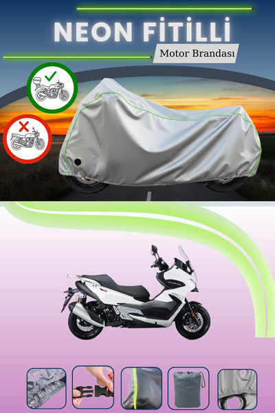 Cemku Shine حقيبة خلفية رمادية اللون ومتوافقة مع قماش نيون فليتش RKS Blade 25...