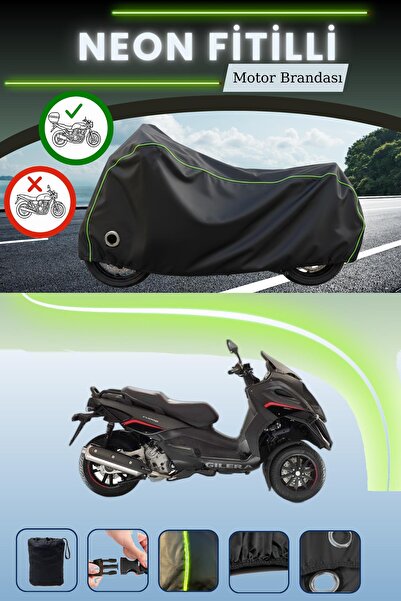 Cemku Shine حقيبة خلفية سوداء وقفل متوافقان مع غطاء محرك نيون فايتيل جيليرا ف...