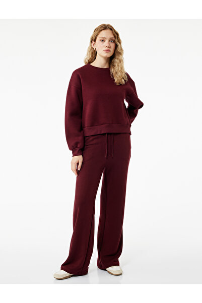 Koton Normal Waist Three Thread Ribbed Pocket Sweatpants