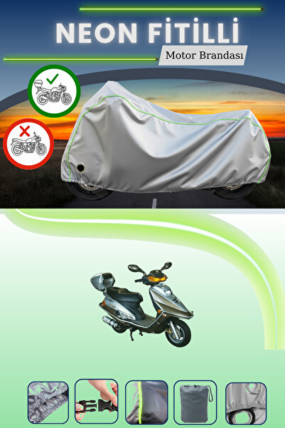 Cemku Shine حقيبة خلفية رمادية نيون قماش مجدّل ومظلة متوافقة مع قفل مونديال 1...