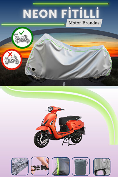 Cemku Shine حقيبة خلفية رمادية اللون ومتوافقة مع قماش نيون فايتل أباتشي ترو 5...