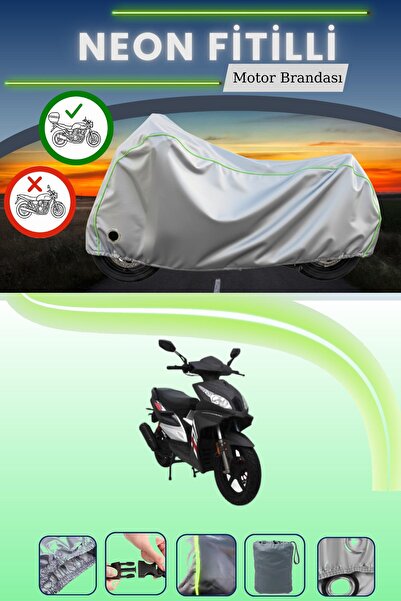 Cemku Shine حقيبة خلفية رمادية اللون ومتوافقة مع قماش نيون مونديال 125 أردور ...