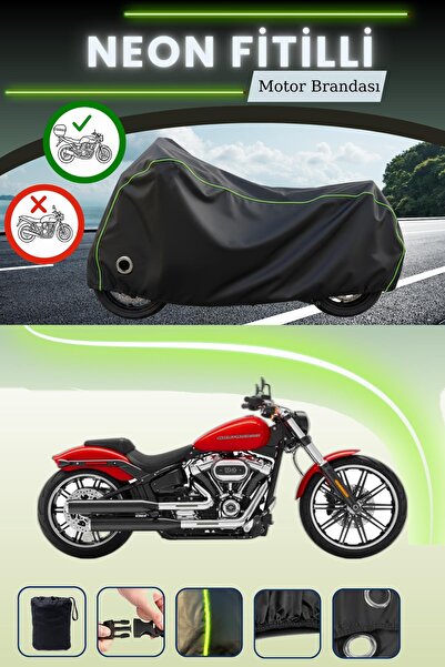 Cemku Shine حقيبة خلفية سوداء وقفل متوافقان مع قماش نيون متوافق مع دراجة هارل...