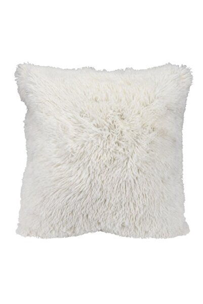 DavidaHome Perna decorativa blana, pufoasa si placuta la atingere, 50 x 50 cm...