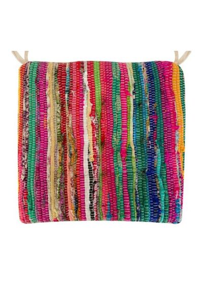 DavidaHome Perna decorativa traditionala de scaun, model rustic, 40 x 40 cm