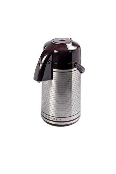 ORIAN Tea and coffee keeper with stainless steel pressure, glass inside, 3.5 litre capacity