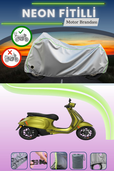 Cemku Shine حقيبة خلفية رمادية اللون ومتوافقة مع قماش نيون فايتي فيسبا سبرينت...