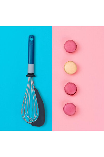 Tasty 678031 Mixer, Silicone Tip, Soft Handle, 31.5 cm, Stainless Steel, Blue