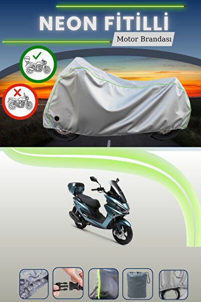 Cemku Shine Gray Tail Bag and Lock Compatible Neon Corded Rks Siesta 50 Compa...