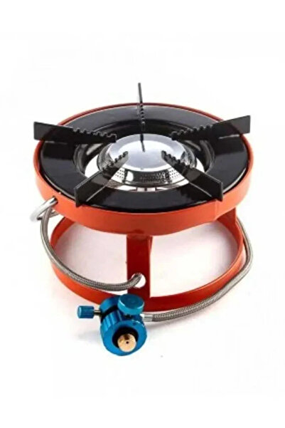 Generic موقد غاز دائري للرحلات - برتقالي