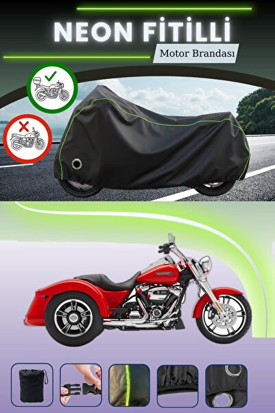 Cemku Shine حقيبة خلفية سوداء وقماش نيون متوافق مع قفل هارلي ديفيدسون فريويلر...