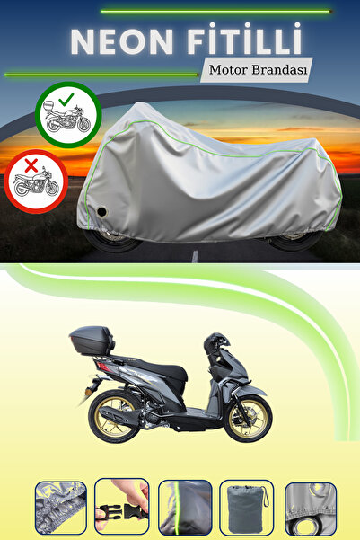 Cemku Shine حقيبة خلفية رمادية اللون ومتوافقة مع قماش نيون فايتي يوكي روت 110...