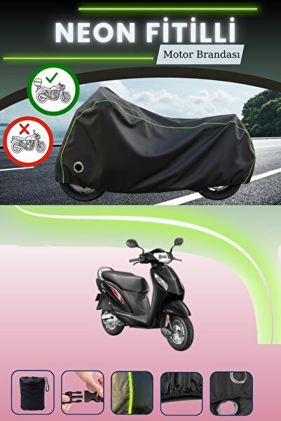 Cemku Shine حقيبة خلفية وقفل باللون الأسود النيون قماش مجدّل متوافقة مع مظلة ...