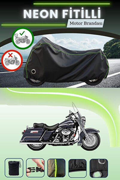 Cemku Shine حقيبة خلفية سوداء وقفل متوافقان مع حقيبة نيون فايتل هارلي ديفيدسو...