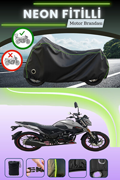 Cemku Shine حقيبة خلفية سوداء وقفل متوافقان مع قماش المحرك المتوافق مع نيون فيتيل فالكون شارب 170