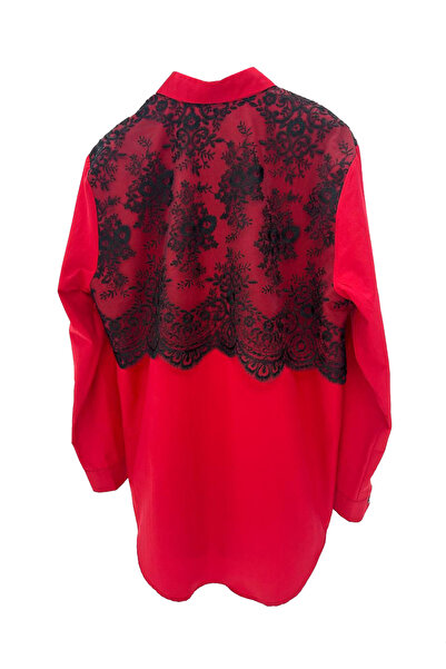 tw3 Kadın Dantel Detaylı Tasarım Gömlek