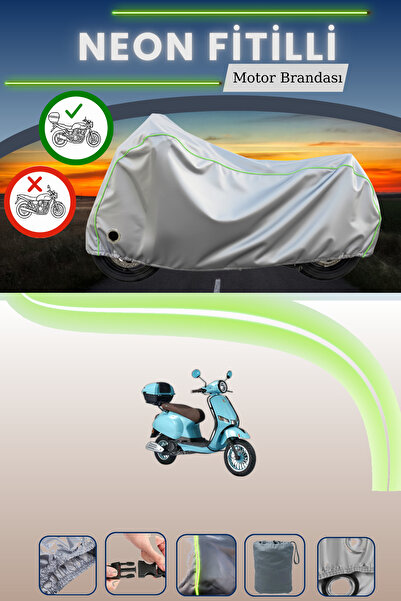 Cemku Shine حقيبة خلفية رمادية اللون ومتوافقة مع قماش نيون فليت ألتاي XLine 5...