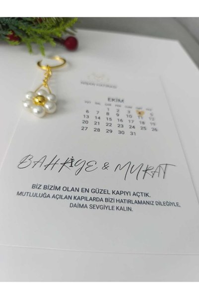 Hediye_dükkanı19 15 adet kişiye papatya anahtarlık söz nişan nikah doğum günü...