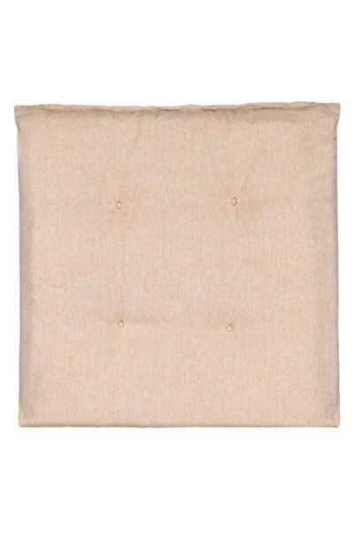 DavidaHome Perna patrata, pentru scaun, cu doua fete, bej, 40x40x5 cm