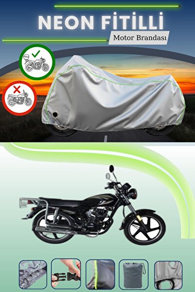 Cemku Shine حقيبة خلفية رمادية اللون ومتوافقة مع قماش نيون فايتي كينج موتور K...