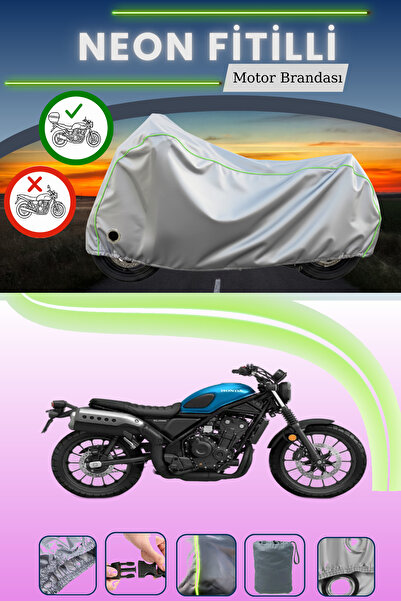 Cemku Shine حقيبة خلفية رمادية اللون ومتوافقة مع قماش نيون فليتشي هوندا سي إل...