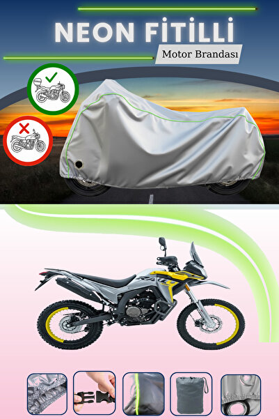 Cemku Shine حقيبة خلفية رمادية اللون ومتوافقة مع قماش نيون فايتل فوج 250 رالي...