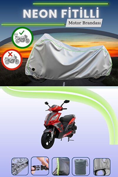 Cemku Shine حقيبة خلفية رمادية اللون ومتوافقة مع قماش نيون فايتل مونديال 150 ...