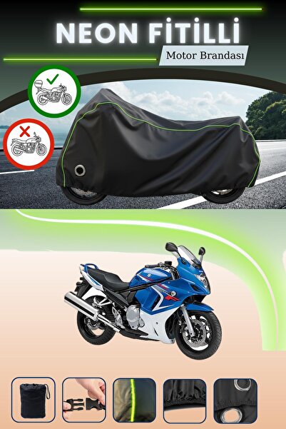 Cemku Shine حقيبة خلفية سوداء وقماش نيون متوافق مع قفل متوافق مع دراجة سوزوكي...