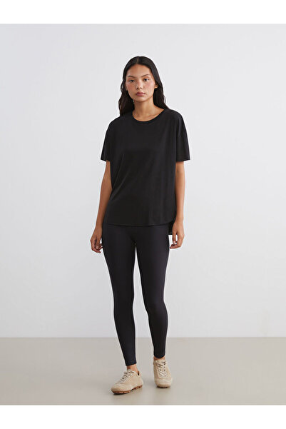 LC Waikiki Sparkling Choices from Shining Store | Crew Neck Modal Blend Women's Sports T-Shirt