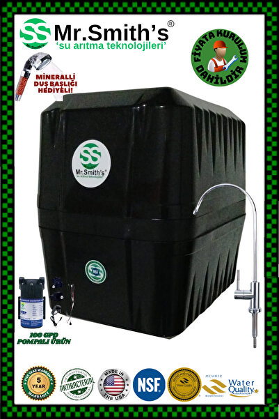 Mr.Smith's POMPALI & MONTAJ DAHİL HOME CONCEPT Kompozit Filtreli (mineral-alk...