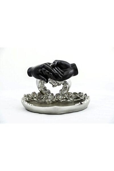 URZ GRUP صينية عرض من البوليستر بتصميم قلب مخصص