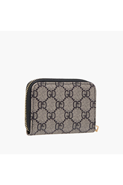 SASHA Textured Wallet with Zip Closure