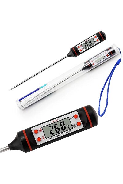 Reoona Gıda Termometresi Dijital Sıcaklık Derece Kutulu Et Süt Mama Yemek Isı...