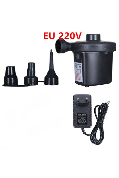 Choice Black EU Plug Eu Plug 220V 12V Electric Inflatable Pump for Swimming Pool Ring Quick Air Filling Com