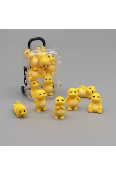 Choice A set Mini Cartoon Little Milk Dragon Glow Toy Doll Ornaments Desktop Car To Send Children'S Toys Co