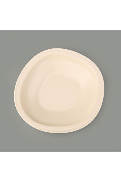 Evidea Kitchen Bloom Çukur Yemek Tabağı - Krem - 23 cm