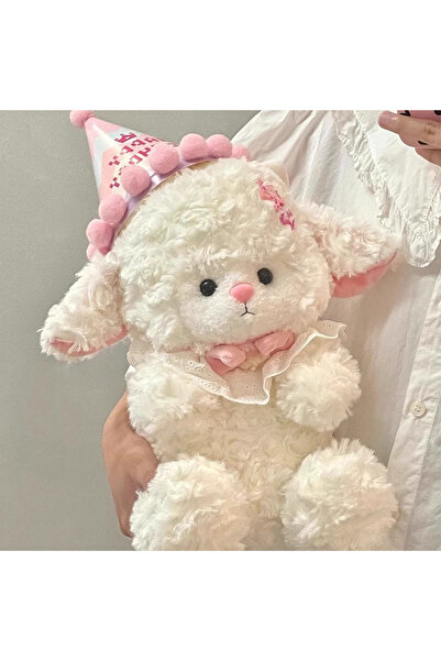 Choice قبعة عيد ميلاد كرتونية لطيفة مقاس 25 سم على شكل خروف أميرة محاكاة خروف...